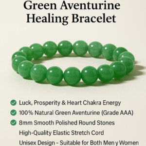 Green Aventurine Bracelet – Luck, Prosperity & Heart Healing