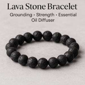 Lava Stone Bracelet – Grounding, Strength & Essential Oil Diffuser