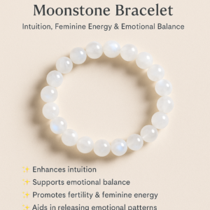 Moonstone Bracelet – Intuition, Feminine Energy & Emotional Balance