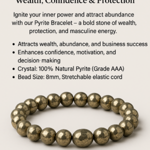 Pyrite Bracelet – Wealth, Confidence & Protection